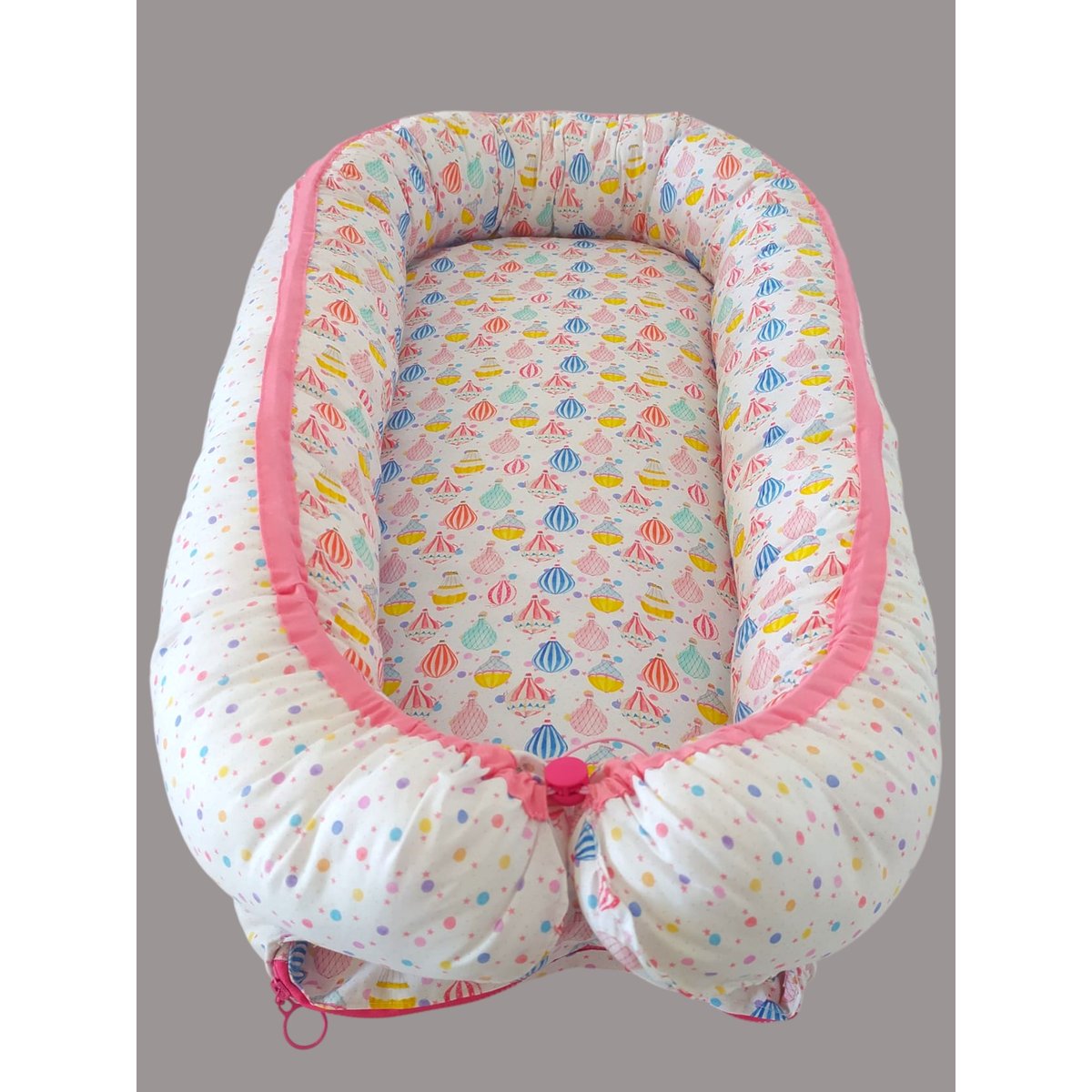 Nido Bebé Rosa Artesanal | Cuna Colecho Hecho a Mano en España