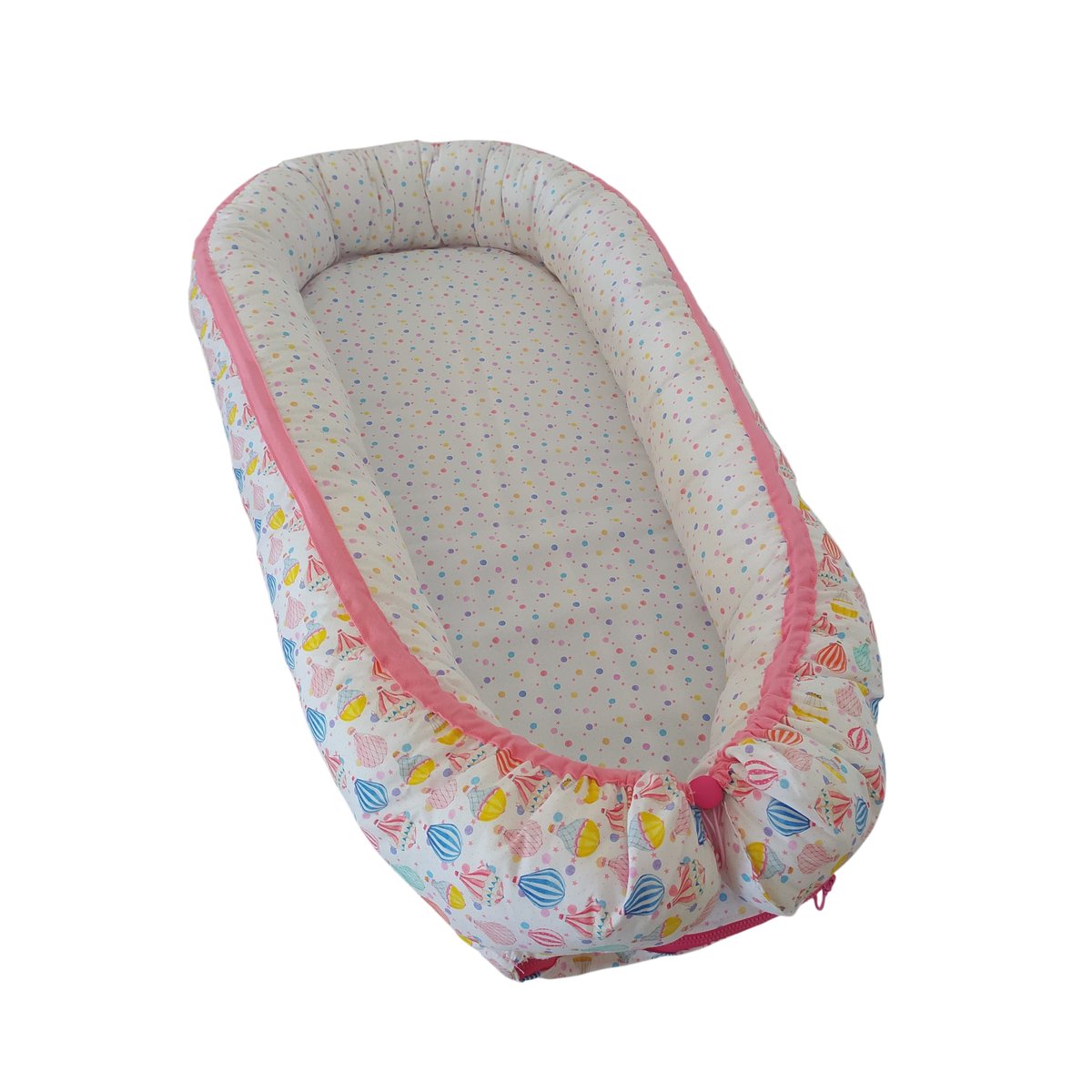 Nido Bebé Rosa Artesanal | Cuna Colecho Hecho a Mano en España